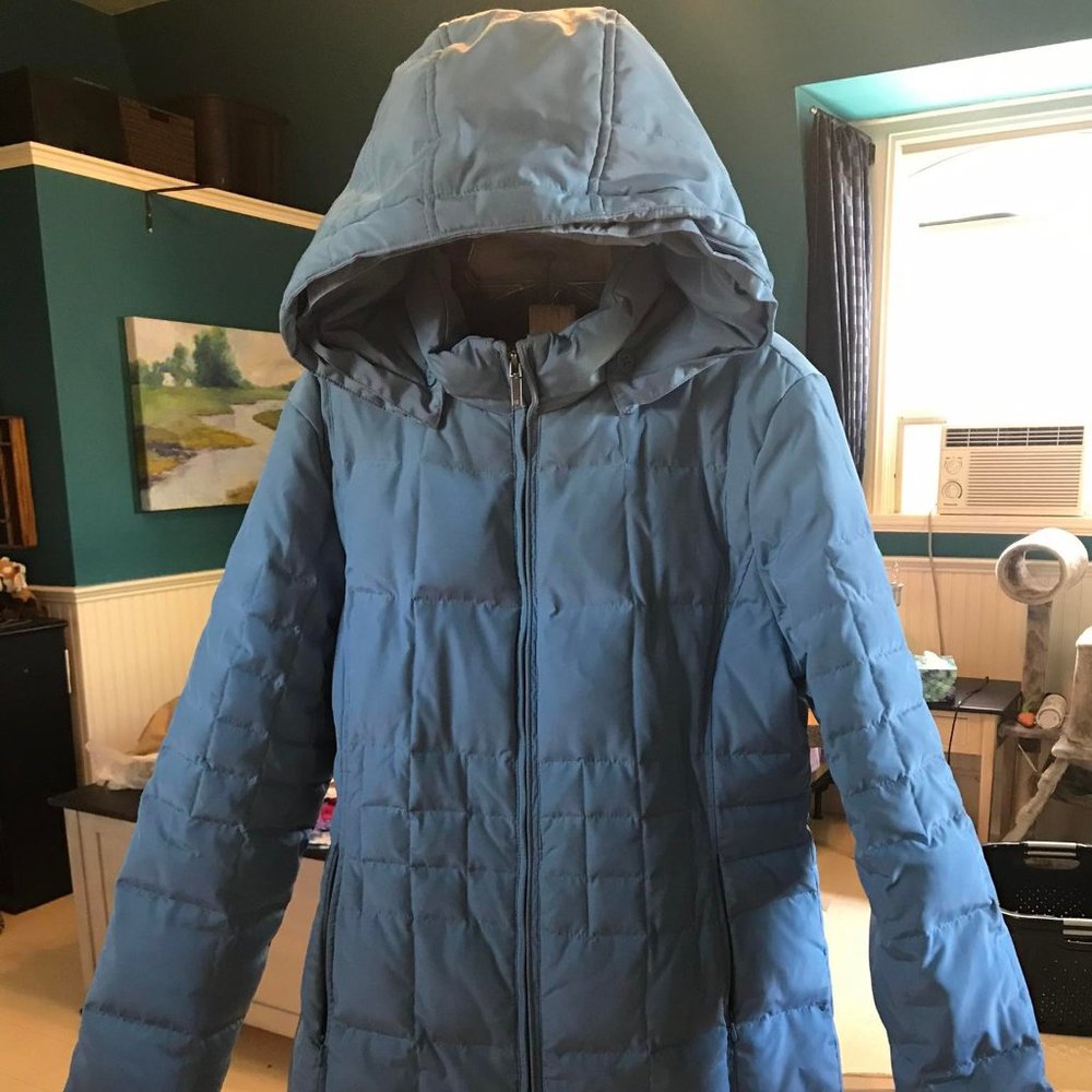 AK- Anne Klein light blue puffer jacket